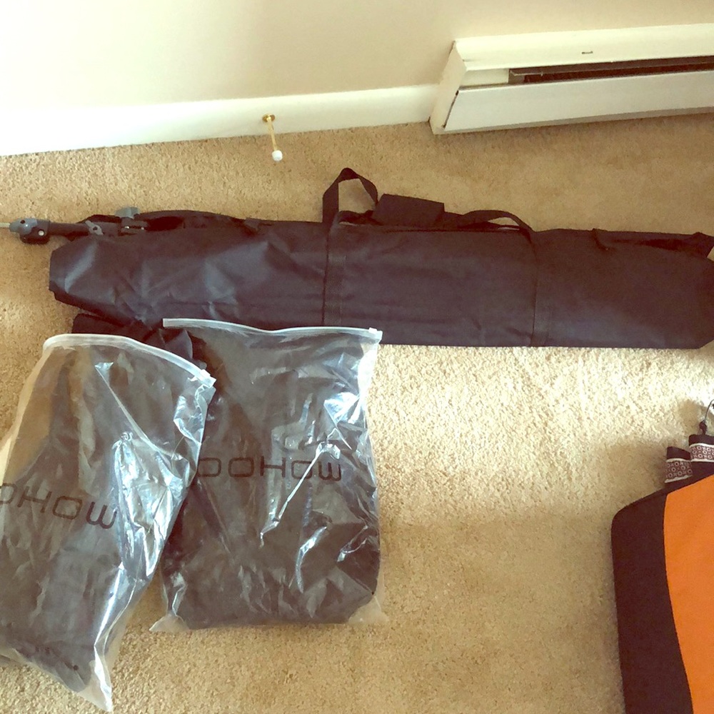 Black backdrop to take professional photos